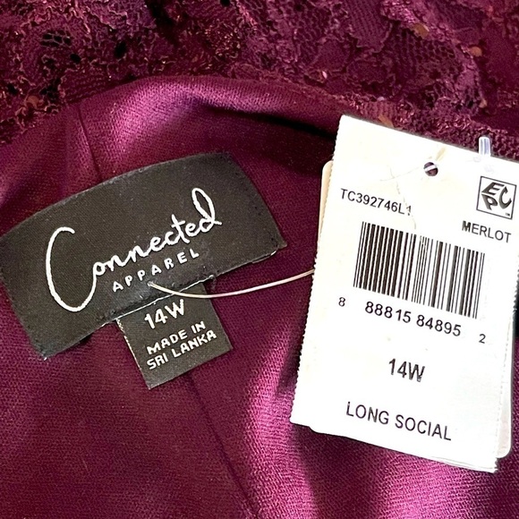 ($109) Connected Apparel Women's Plus Size Formal Evening Party Prom Dress, 14W - Picture 12 of 14